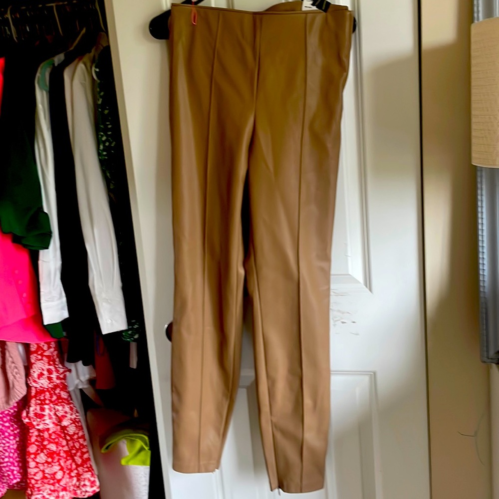 Zara leather leggings